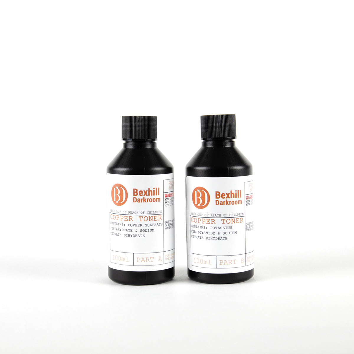 Copper Toner Kit for Silver Gelatin Prints – 2 Part Copper Toning Kit (3L Working Solution)