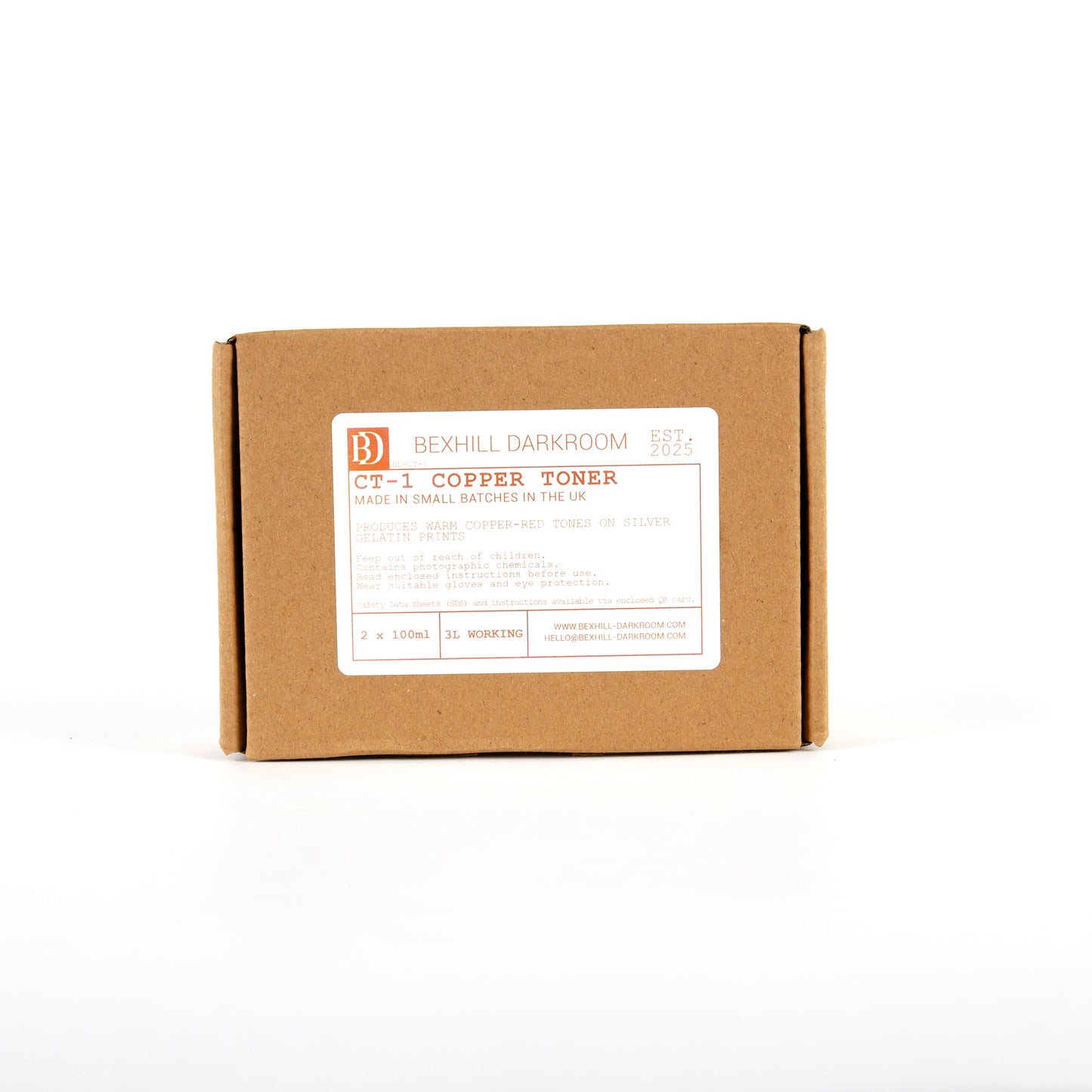 Copper Toner Kit for Silver Gelatin Prints – 2 Part Copper Toning Kit (3L Working Solution)