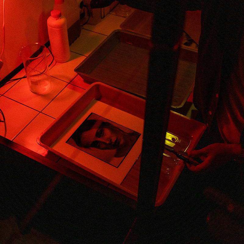 Black and White Hand Printing