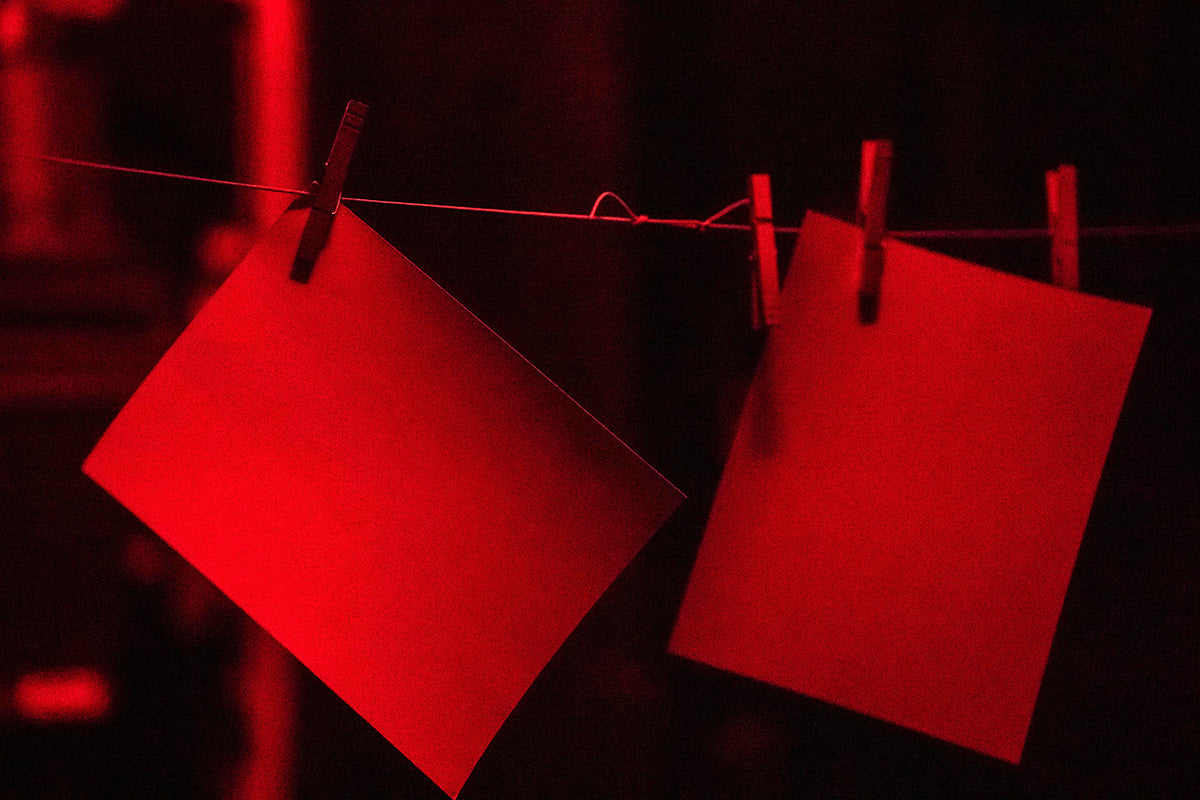 Black and White Hand Printing