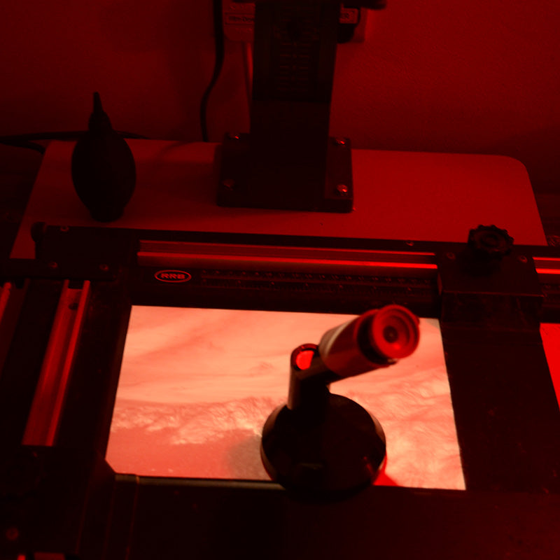 Black and White Hand Printing