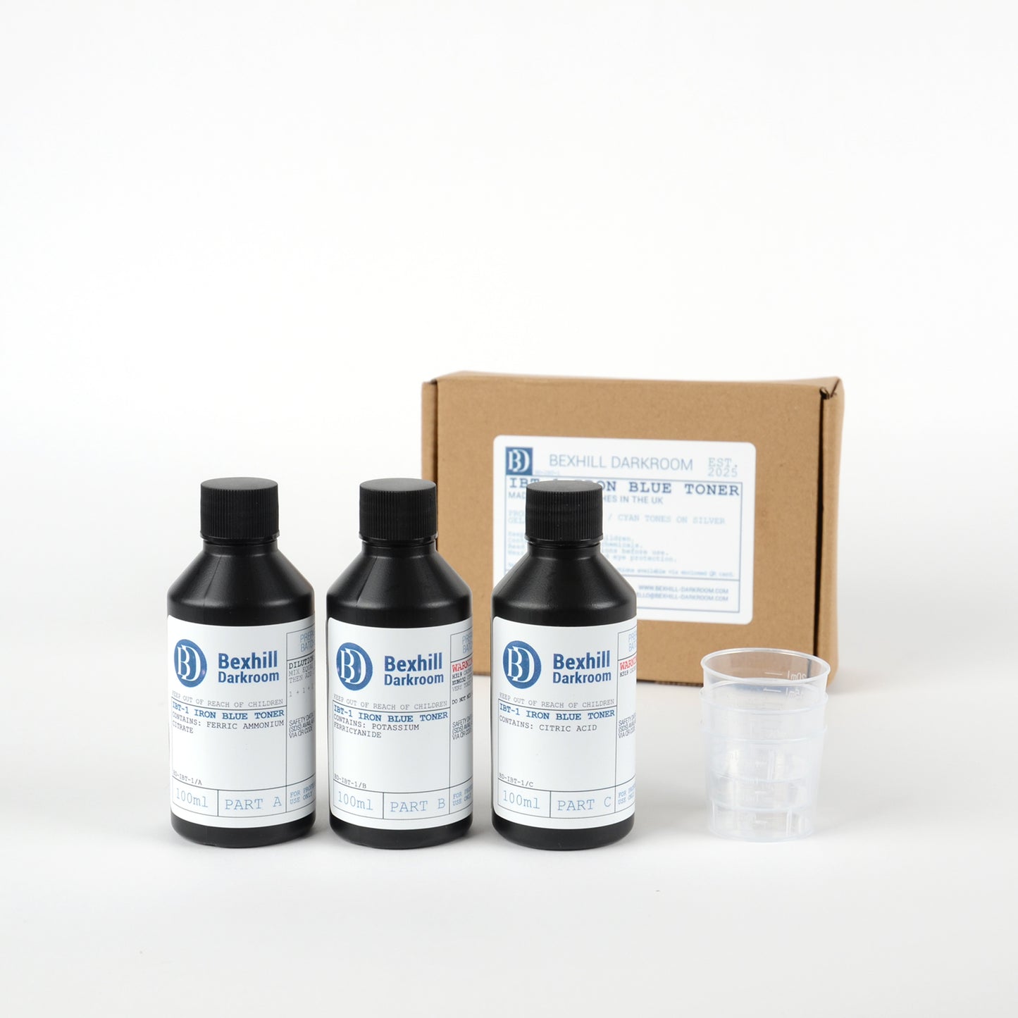 Blue Toner Kit for Silver Gelatin Prints – 3 Part Iron Toning Kit (3L Working Solution)