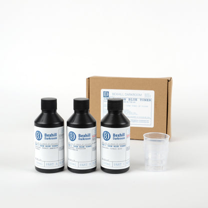 Blue Toner Kit for Silver Gelatin Prints – 3 Part Iron Toning Kit (3L Working Solution)